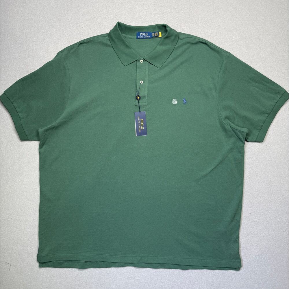 Polo Ralph Lauren Men's Big & Tall Cotton Short-Sleeve Polo Shirt green 3XB $125